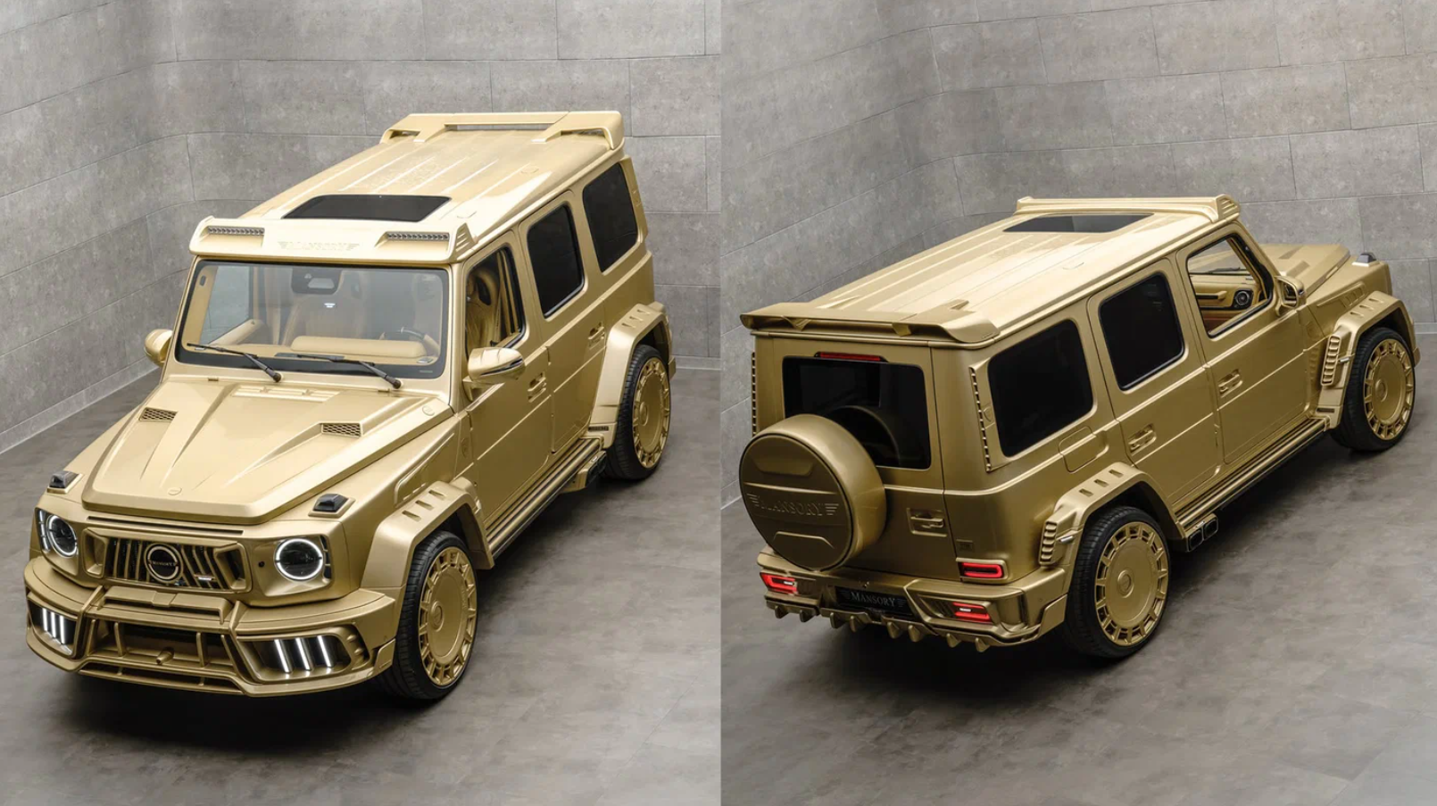 Ателье Mansory показало очень золотой Гелендваген